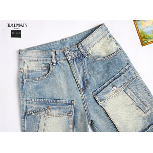 Cheap Balmain Jeans For Men #1238377 Replica Wholesale [$42.00 USD] [ITEM#1238377] on Replica Balmain Jeans