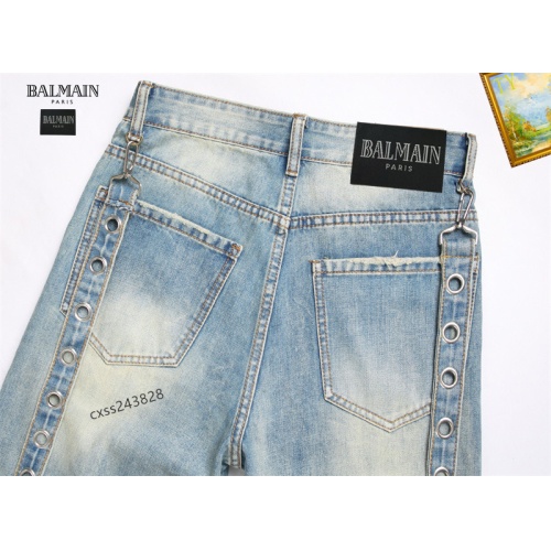 Cheap Balmain Jeans For Men #1238377 Replica Wholesale [$42.00 USD] [ITEM#1238377] on Replica Balmain Jeans