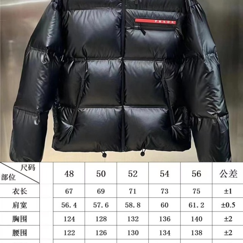 Cheap Prada Down Feather Coat Long Sleeved For Unisex #1238448 Replica Wholesale [$155.00 USD] [ITEM#1238448] on Replica Prada Down Feather Coat