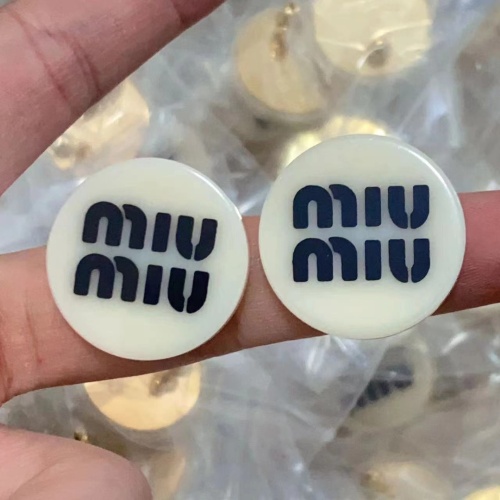 Cheap MIU MIU Earrings For Women #1238636 Replica Wholesale [$25.00 USD] [ITEM#1238636] on Replica MIU MIU Earrings