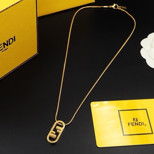 Cheap Fendi Necklaces #1238727 Replica Wholesale [$25.00 USD] [ITEM#1238727] on Replica Fendi Necklaces