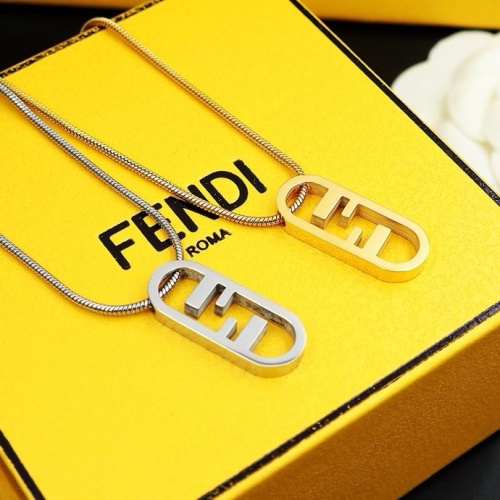 Cheap Fendi Necklaces #1238727 Replica Wholesale [$25.00 USD] [ITEM#1238727] on Replica Fendi Necklaces