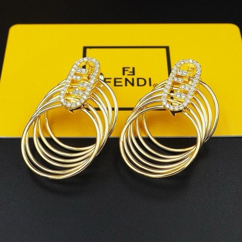 Cheap Fendi Earrings For Women #1238740 Replica Wholesale [$27.00 USD] [ITEM#1238740] on Replica Fendi Earrings