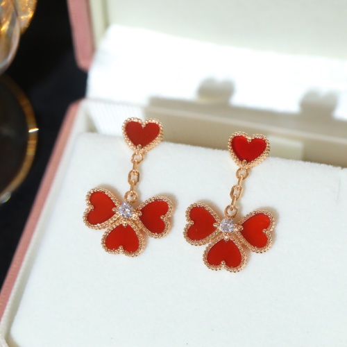 Cheap Van Cleef &amp; Arpels Earrings For Women #1238912 Replica Wholesale [$72.00 USD] [ITEM#1238912] on Replica Van Cleef &amp; Arpels Earrings