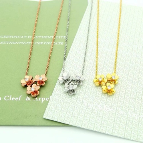 Cheap Van Cleef &amp; Arpels Necklaces For Women #1239022 Replica Wholesale [$27.00 USD] [ITEM#1239022] on Replica Van Cleef &amp; Arpels Necklaces