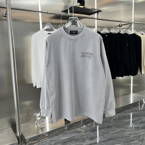 Cheap Balenciaga T-Shirts Long Sleeved For Unisex #1239082 Replica Wholesale [$45.00 USD] [ITEM#1239082] on Replica Balenciaga T-Shirts