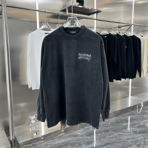 Cheap Balenciaga T-Shirts Long Sleeved For Unisex #1239083 Replica Wholesale [$45.00 USD] [ITEM#1239083] on Replica Balenciaga T-Shirts