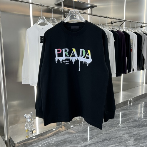 Cheap Prada T-Shirts Long Sleeved For Unisex #1239122 Replica Wholesale [$42.00 USD] [ITEM#1239122] on Replica Prada T-Shirts