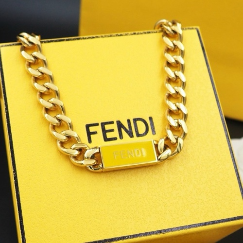 Cheap Fendi Necklaces #1239151 Replica Wholesale [$29.00 USD] [ITEM#1239151] on Replica Fendi Necklaces