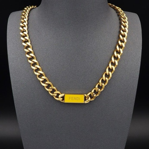 Cheap Fendi Necklaces #1239151 Replica Wholesale [$29.00 USD] [ITEM#1239151] on Replica Fendi Necklaces