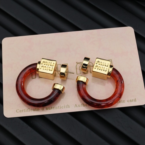 Cheap MIU MIU Earrings For Women #1239282 Replica Wholesale [$32.00 USD] [ITEM#1239282] on Replica MIU MIU Earrings