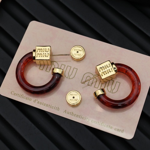 Cheap MIU MIU Earrings For Women #1239282 Replica Wholesale [$32.00 USD] [ITEM#1239282] on Replica MIU MIU Earrings