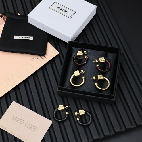 Cheap MIU MIU Earrings For Women #1239283 Replica Wholesale [$32.00 USD] [ITEM#1239283] on Replica MIU MIU Earrings