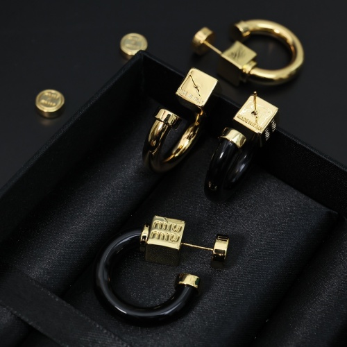 Cheap MIU MIU Earrings For Women #1239283 Replica Wholesale [$32.00 USD] [ITEM#1239283] on Replica MIU MIU Earrings