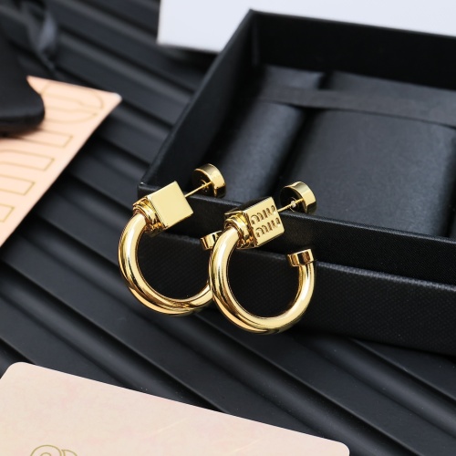 Cheap MIU MIU Earrings For Women #1239287 Replica Wholesale [$32.00 USD] [ITEM#1239287] on Replica MIU MIU Earrings