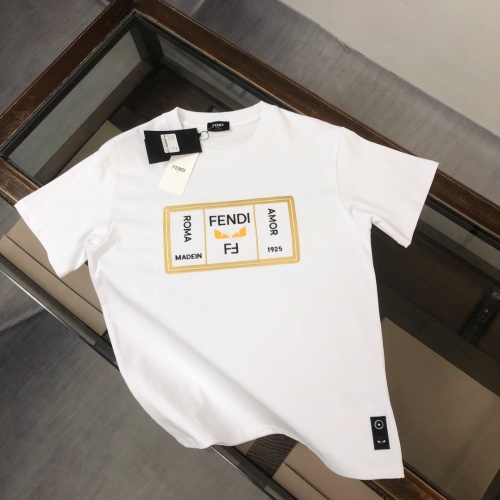 Cheap Fendi T-Shirts Short Sleeved For Unisex #1239296 Replica Wholesale [$41.00 USD] [ITEM#1239296] on Replica Fendi T-Shirts