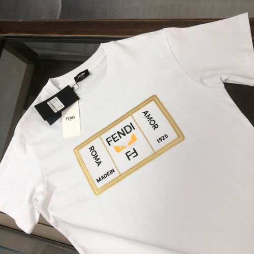 Cheap Fendi T-Shirts Short Sleeved For Unisex #1239296 Replica Wholesale [$41.00 USD] [ITEM#1239296] on Replica Fendi T-Shirts