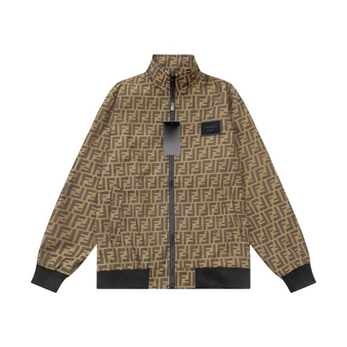 Cheap Fendi Jackets Long Sleeved For Men #1239450 Replica Wholesale [$88.00 USD] [ITEM#1239450] on Replica Fendi Jackets