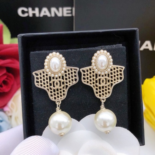 Cheap Chanel Earrings For Women #1239497 Replica Wholesale [$27.00 USD] [ITEM#1239497] on Replica Chanel Earrings