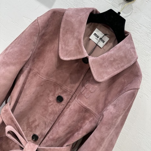 Cheap MIU MIU Coat Long Sleeved For Women #1239556 Replica Wholesale [$108.00 USD] [ITEM#1239556] on Replica MIU MIU Jackets