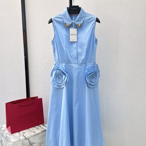 Cheap Valentino Dresses Sleeveless For Women #1239616 Replica Wholesale [$102.00 USD] [ITEM#1239616] on Replica Valentino Dresses