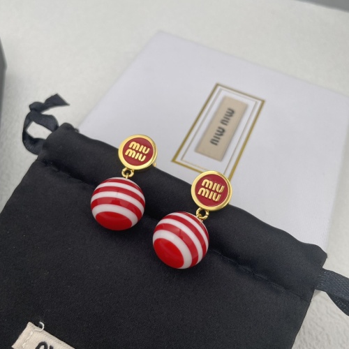 Cheap MIU MIU Earrings For Women #1239844 Replica Wholesale [$52.00 USD] [ITEM#1239844] on Replica MIU MIU Earrings