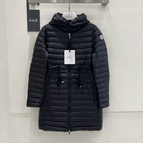 Cheap Moncler Down Feather Coat Long Sleeved For Women #1240185 Replica Wholesale [$160.00 USD] [ITEM#1240185] on Replica Moncler Down Feather Coat