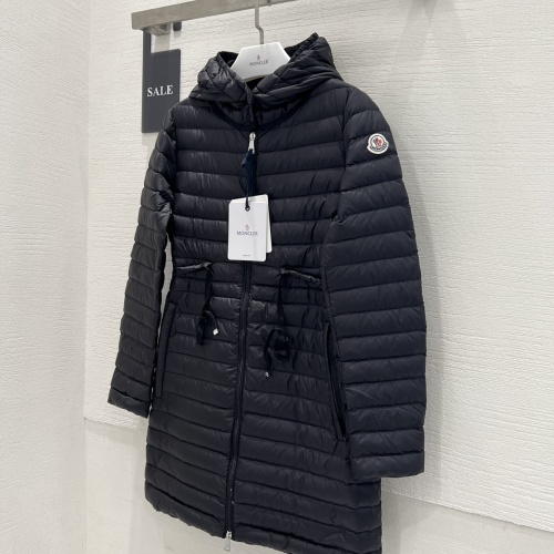 Cheap Moncler Down Feather Coat Long Sleeved For Women #1240185 Replica Wholesale [$160.00 USD] [ITEM#1240185] on Replica Moncler Down Feather Coat