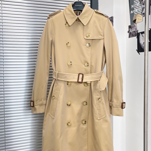 Cheap Burberry Trench Coat Long Sleeved For Women #1240193 Replica Wholesale [$160.00 USD] [ITEM#1240193] on Replica Burberry Trench Coat