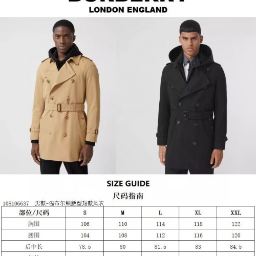 Cheap Burberry Trench Coat Long Sleeved For Men #1240195 Replica Wholesale [$170.00 USD] [ITEM#1240195] on Replica Burberry Trench Coat