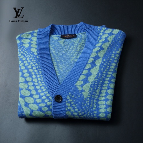 Cheap Louis Vuitton LV Sweaters Long Sleeved For Men #1240433 Replica Wholesale [$60.00 USD] [ITEM#1240433] on Replica Louis Vuitton LV Sweaters