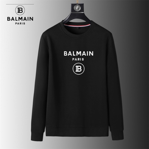 Cheap Balmain Hoodies Long Sleeved For Men #1240463 Replica Wholesale [$40.00 USD] [ITEM#1240463] on Replica Balmain Hoodies