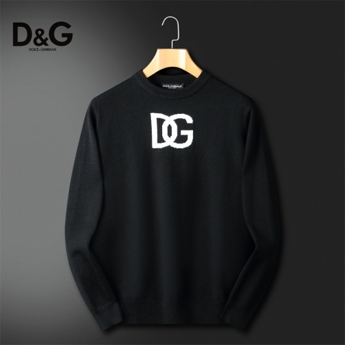 Cheap Dolce &amp; Gabbana D&amp;G Sweaters Long Sleeved For Men #1240558 Replica Wholesale [$52.00 USD] [ITEM#1240558] on Replica Dolce &amp; Gabbana D&amp;G Sweaters