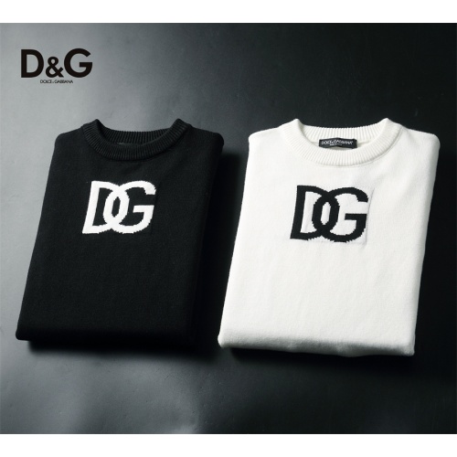 Cheap Dolce &amp; Gabbana D&amp;G Sweaters Long Sleeved For Men #1240558 Replica Wholesale [$52.00 USD] [ITEM#1240558] on Replica Dolce &amp; Gabbana D&amp;G Sweaters