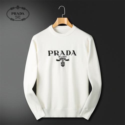 Cheap Prada Sweater Long Sleeved For Men #1240559 Replica Wholesale [$52.00 USD] [ITEM#1240559] on Replica Prada Sweater