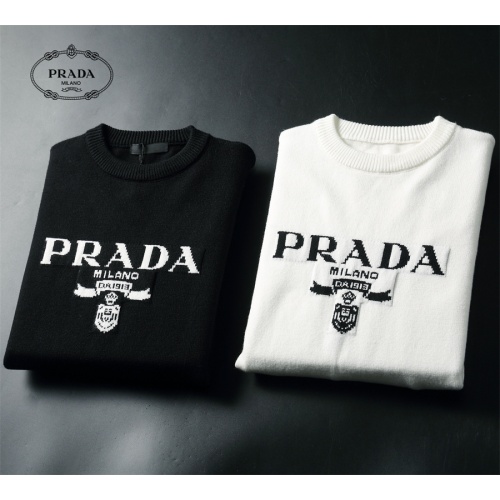 Cheap Prada Sweater Long Sleeved For Men #1240559 Replica Wholesale [$52.00 USD] [ITEM#1240559] on Replica Prada Sweater