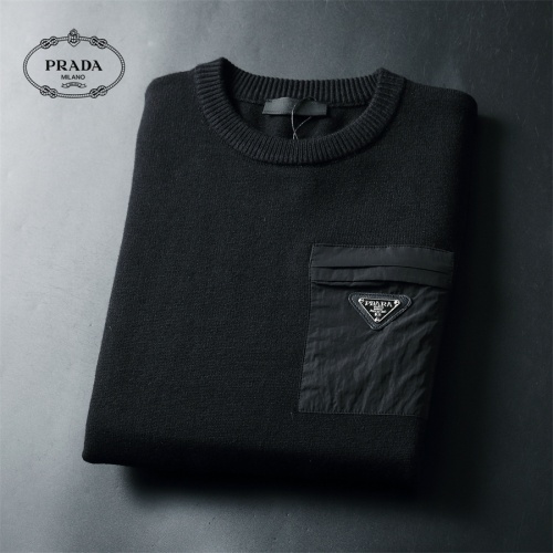 Cheap Prada Sweater Long Sleeved For Men #1240561 Replica Wholesale [$52.00 USD] [ITEM#1240561] on Replica Prada Sweater