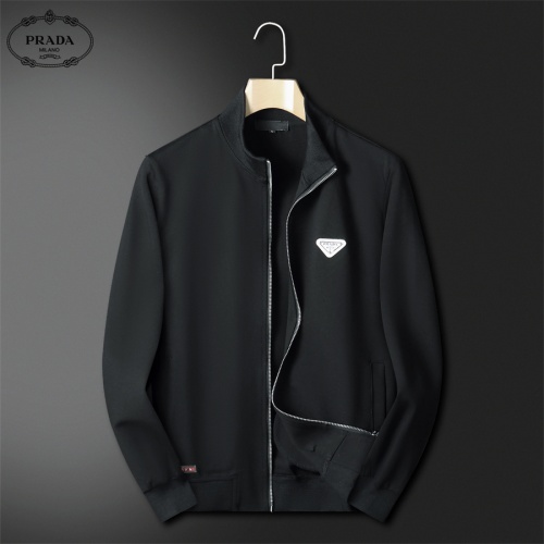 Cheap Prada Tracksuits Long Sleeved For Men #1240570 Replica Wholesale [$80.00 USD] [ITEM#1240570] on Replica Prada Tracksuits