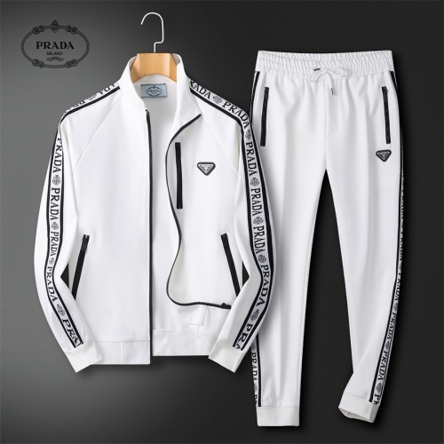 Cheap Prada Tracksuits Long Sleeved For Men #1240577 Replica Wholesale [$85.00 USD] [ITEM#1240577] on Replica Prada Tracksuits