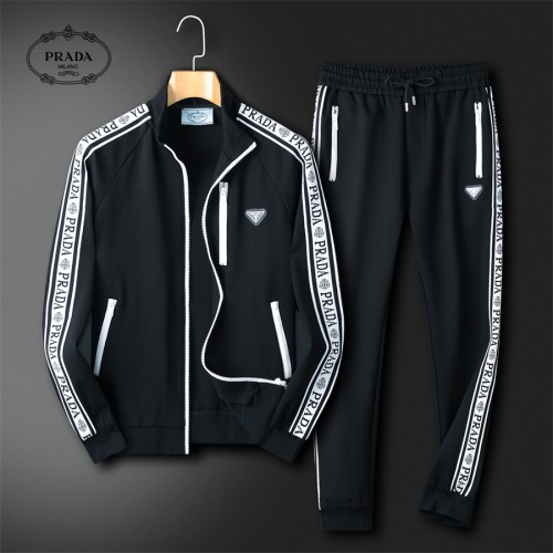 Cheap Prada Tracksuits Long Sleeved For Men #1240578 Replica Wholesale [$85.00 USD] [ITEM#1240578] on Replica Prada Tracksuits