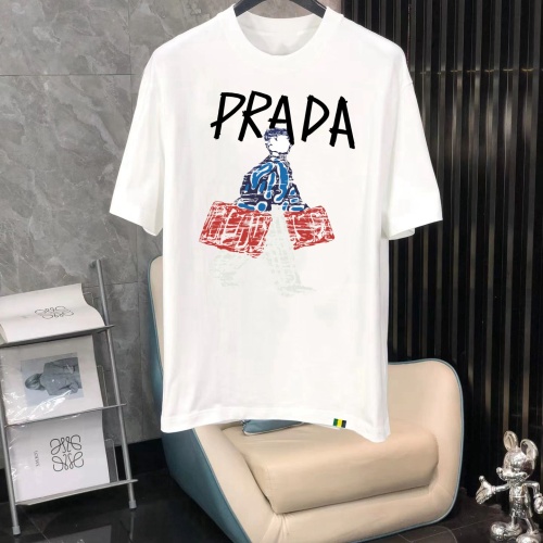 Cheap Prada T-Shirts Short Sleeved For Men #1240614 Replica Wholesale [$40.00 USD] [ITEM#1240614] on Replica Prada T-Shirts