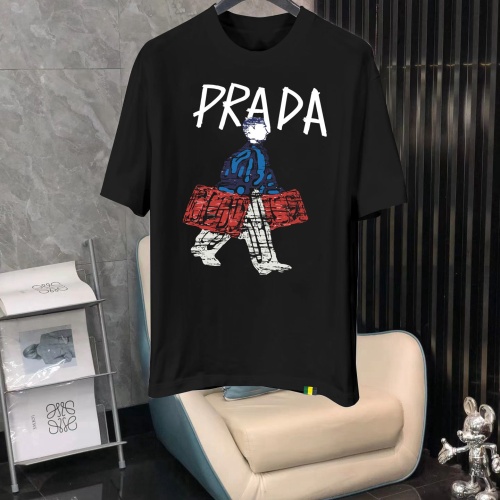 Cheap Prada T-Shirts Short Sleeved For Men #1240615 Replica Wholesale [$40.00 USD] [ITEM#1240615] on Replica Prada T-Shirts