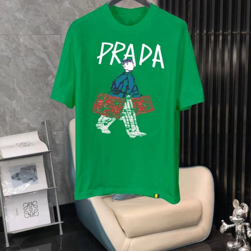 Cheap Prada T-Shirts Short Sleeved For Men #1240617 Replica Wholesale [$40.00 USD] [ITEM#1240617] on Replica Prada T-Shirts