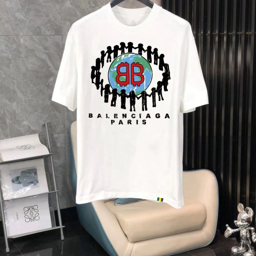 Cheap Balenciaga T-Shirts Short Sleeved For Men #1240705 Replica Wholesale [$40.00 USD] [ITEM#1240705] on Replica Balenciaga T-Shirts