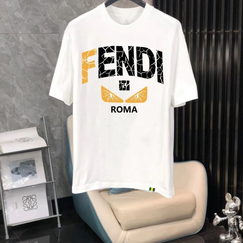 Cheap Fendi T-Shirts Short Sleeved For Men #1240710 Replica Wholesale [$40.00 USD] [ITEM#1240710] on Replica Fendi T-Shirts