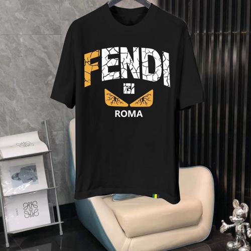 Cheap Fendi T-Shirts Short Sleeved For Men #1240711 Replica Wholesale [$40.00 USD] [ITEM#1240711] on Replica Fendi T-Shirts