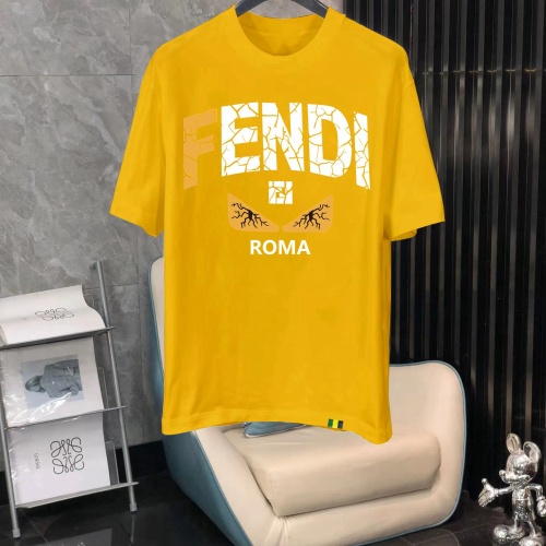 Cheap Fendi T-Shirts Short Sleeved For Men #1240714 Replica Wholesale [$40.00 USD] [ITEM#1240714] on Replica Fendi T-Shirts