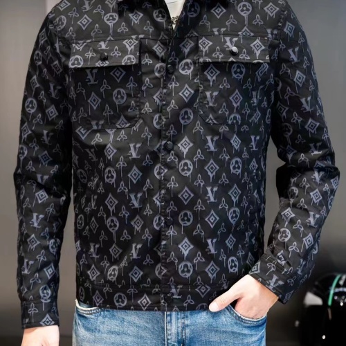 Cheap Louis Vuitton LV Jackets Long Sleeved For Men #1240737 Replica Wholesale [$60.00 USD] [ITEM#1240737] on Replica Louis Vuitton LV Jackets