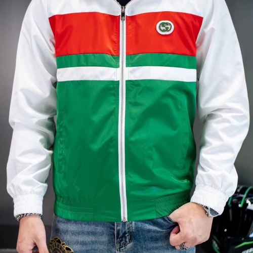 Cheap Gucci Jackets Long Sleeved For Men #1240750 Replica Wholesale [$60.00 USD] [ITEM#1240750] on Replica Gucci Jackets