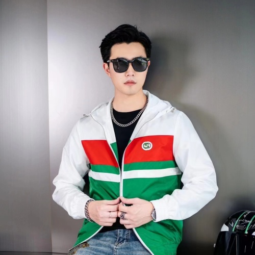 Cheap Gucci Jackets Long Sleeved For Men #1240750 Replica Wholesale [$60.00 USD] [ITEM#1240750] on Replica Gucci Jackets